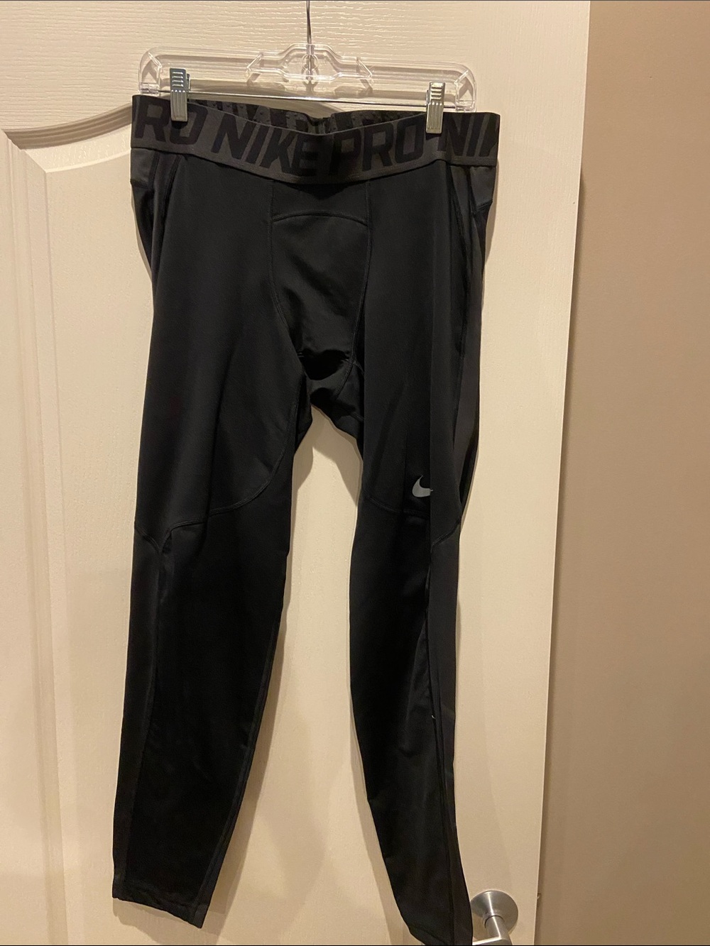 Nike Pro Hyperwarm Black Athletic Compression Tights